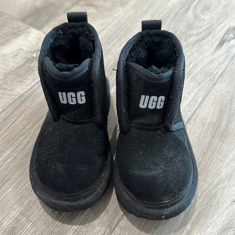 Size 9 Toddler UGG boots with Velcro closure